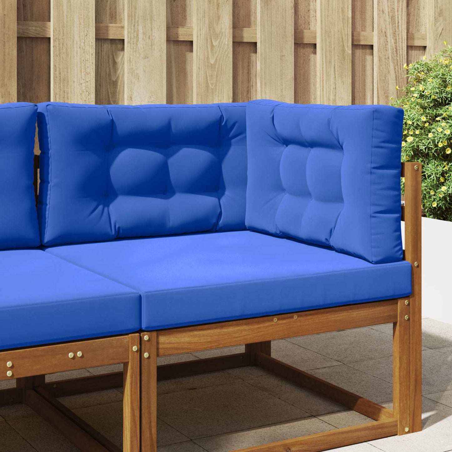 Udendørs Sofa Pude Polyester Kongelig blå 80 x 80 cm
