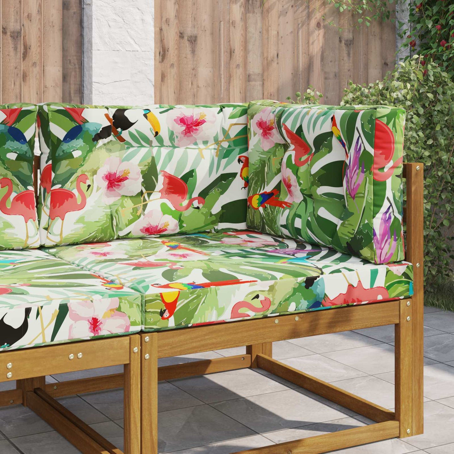 Udendørs Sofa Pude Polyester farverig 80 x 80 cm