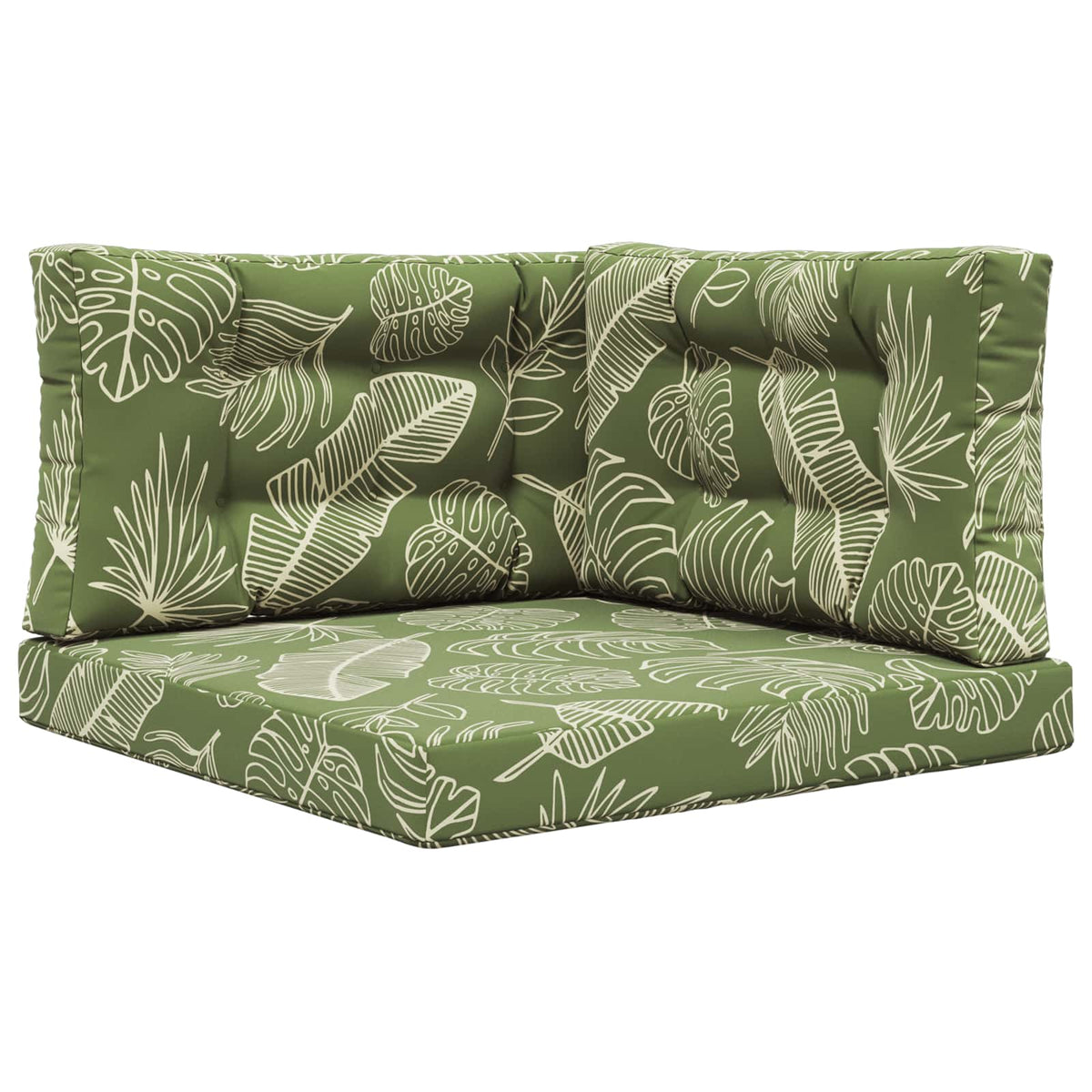Udendørs Sofa Pude Polyester Bladdesign 80 x 80 cm Bladdesign