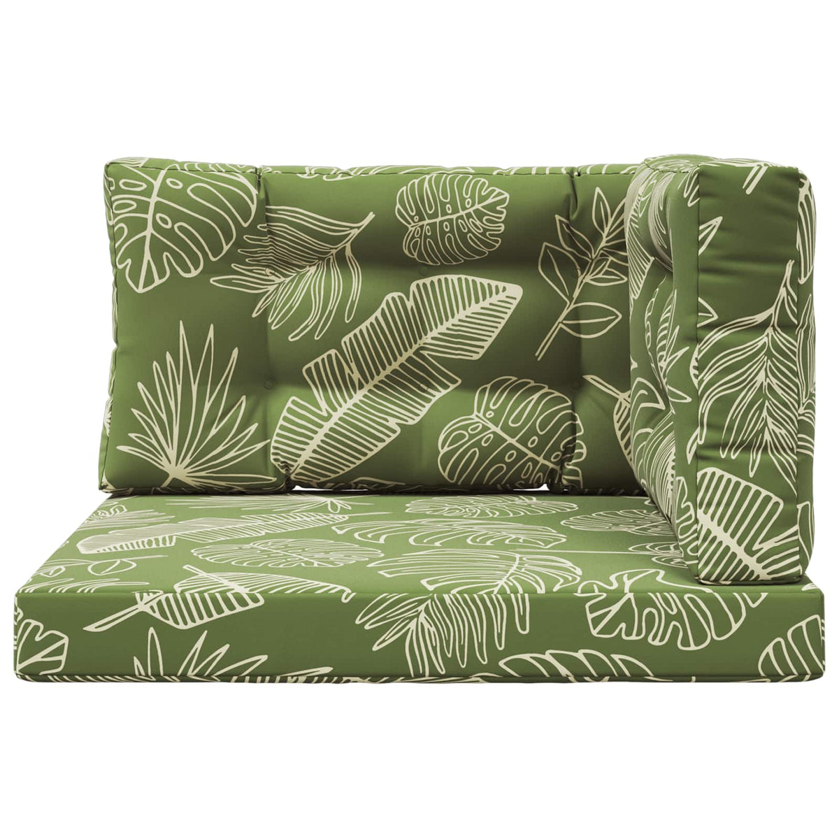 Udendørs Sofa Pude Polyester Bladdesign 80 x 80 cm Bladdesign