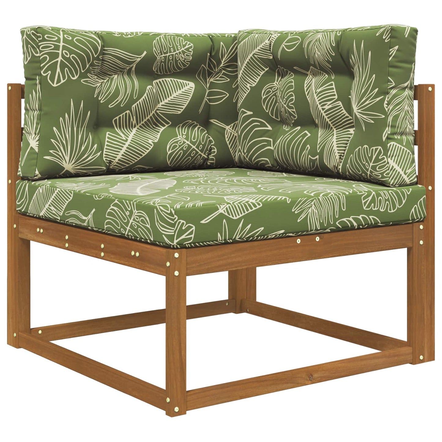 Udendørs Sofa Pude Polyester Bladdesign 80 x 80 cm Bladdesign