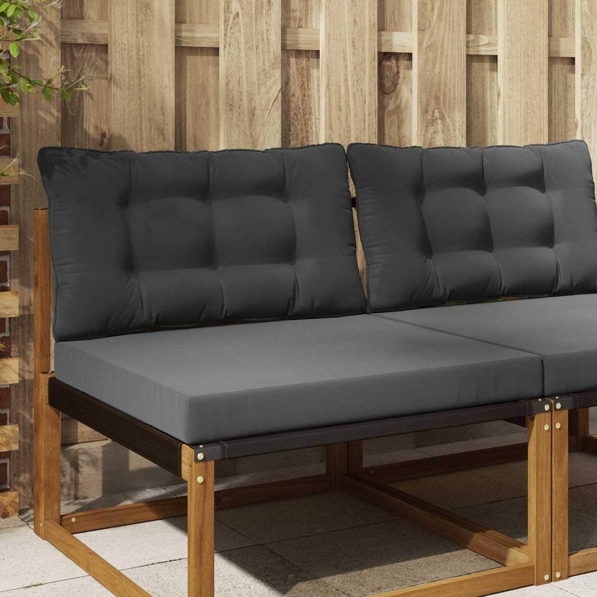 Udendørs Sofa Pude Polyester Antracit 80 x 68,5 cm