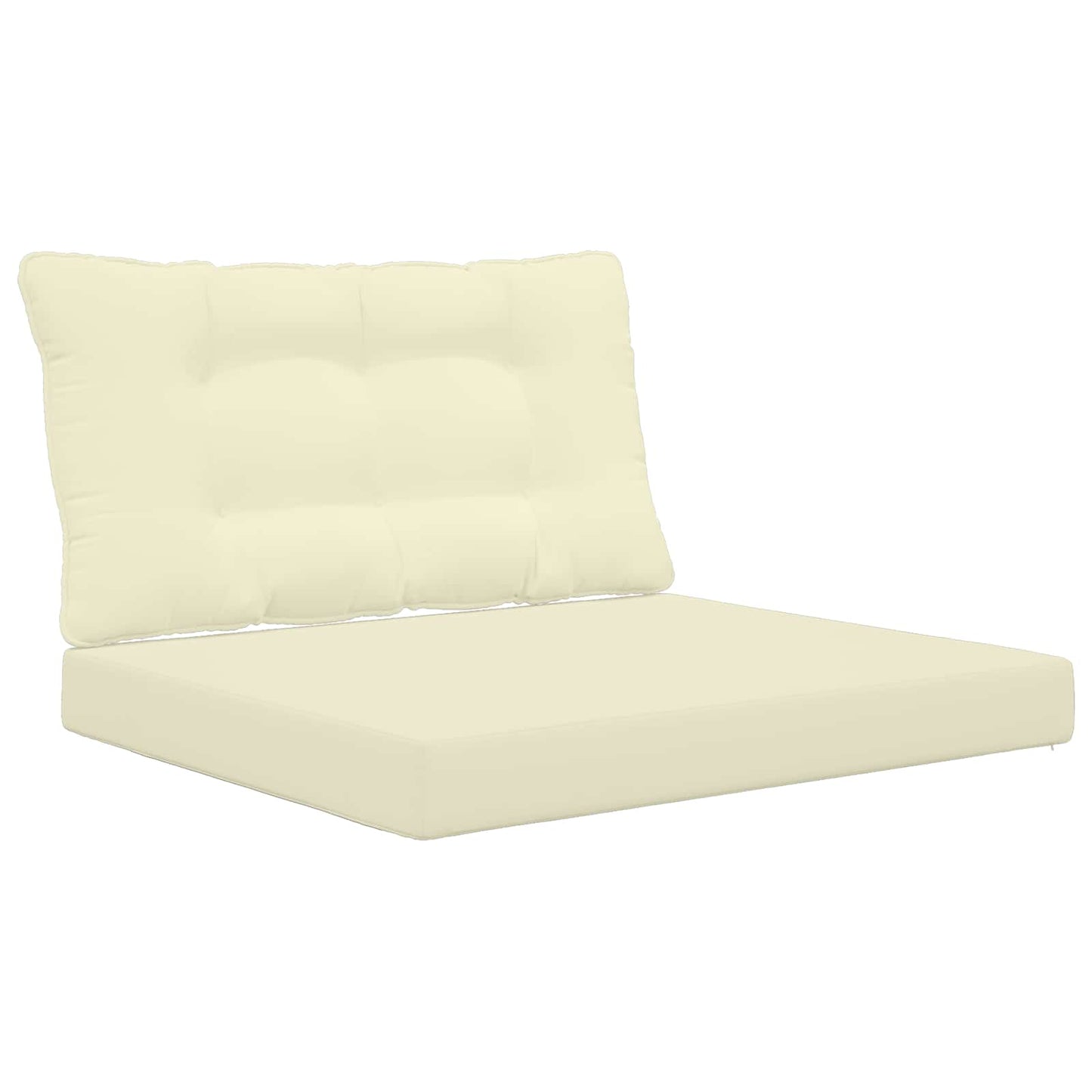 Udendørs Sofa Pude Polyester Cremefarvet 80 x 68,5 cm