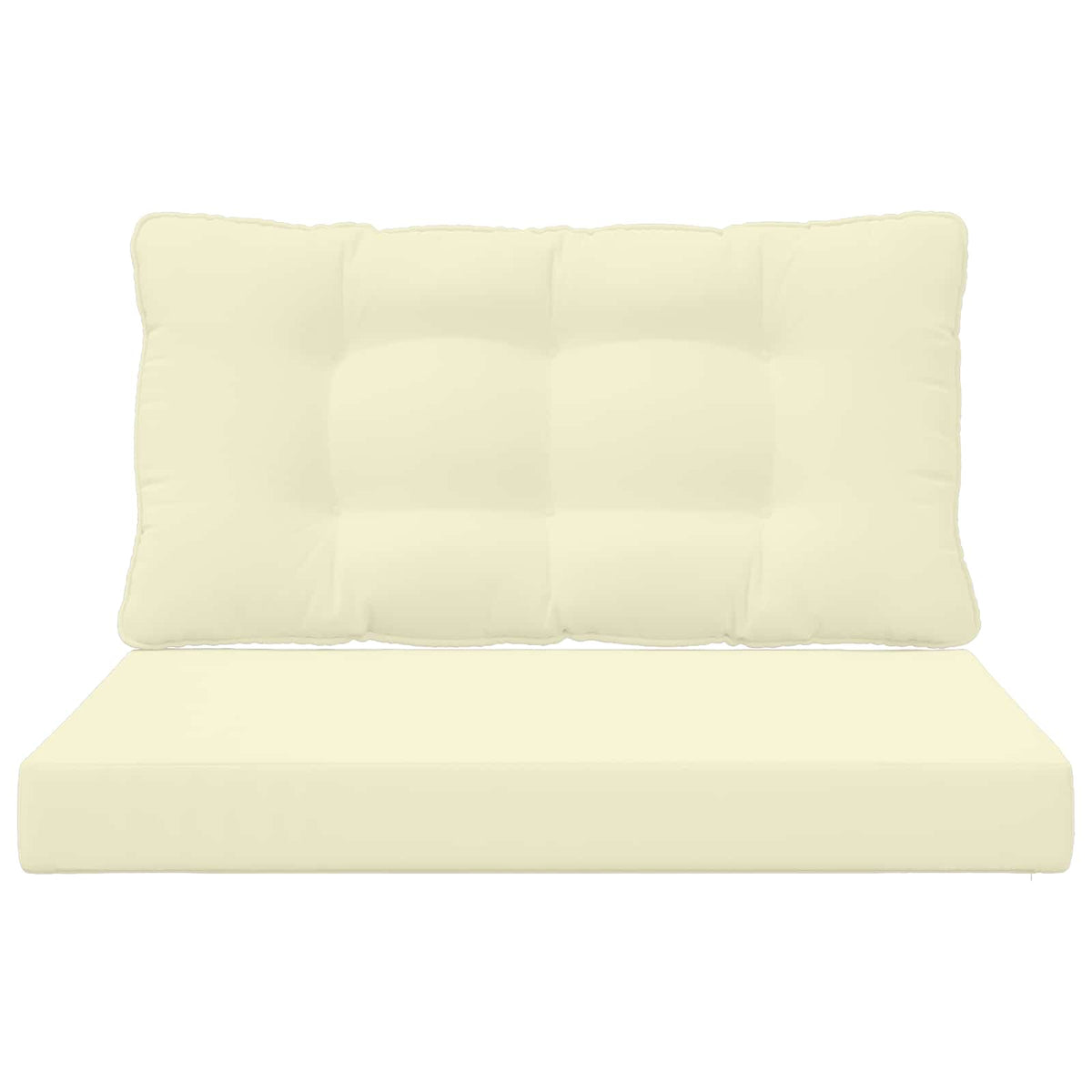 Udendørs Sofa Pude Polyester Cremefarvet 80 x 68,5 cm