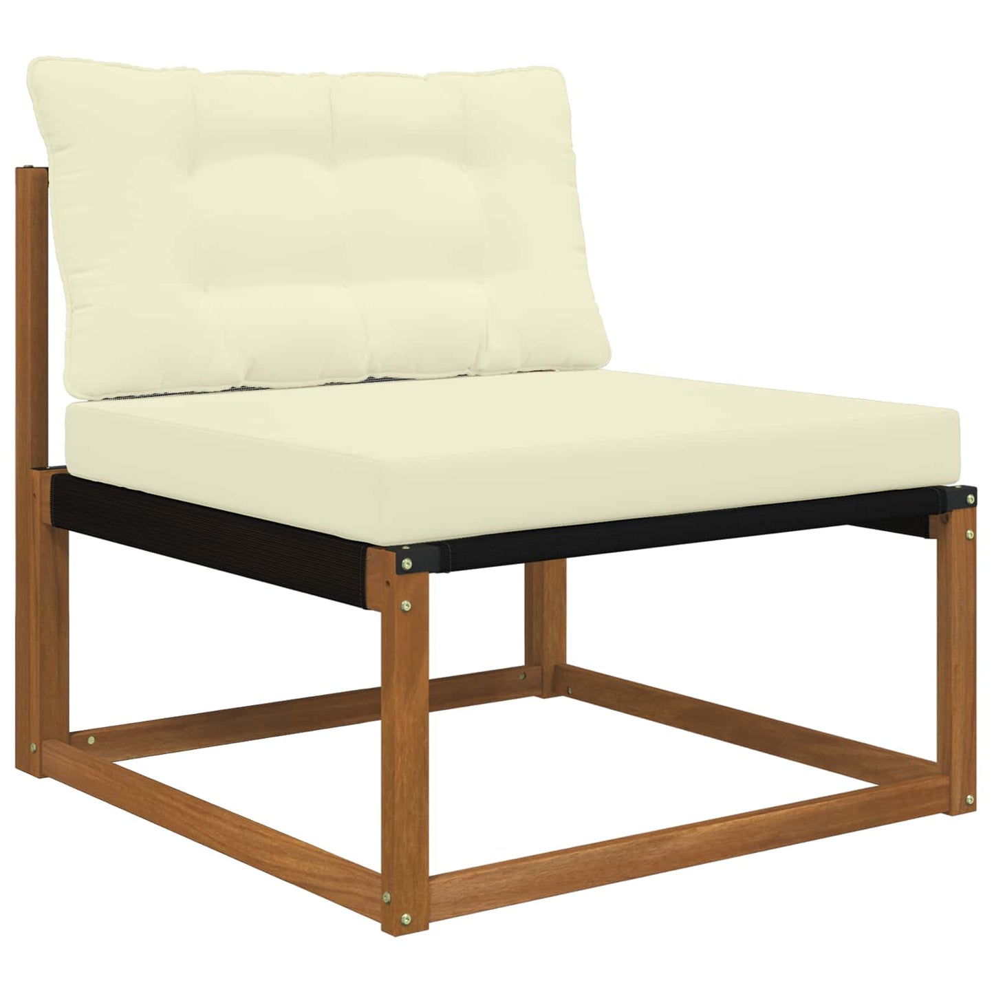 Udendørs Sofa Pude Polyester Cremefarvet 80 x 68,5 cm