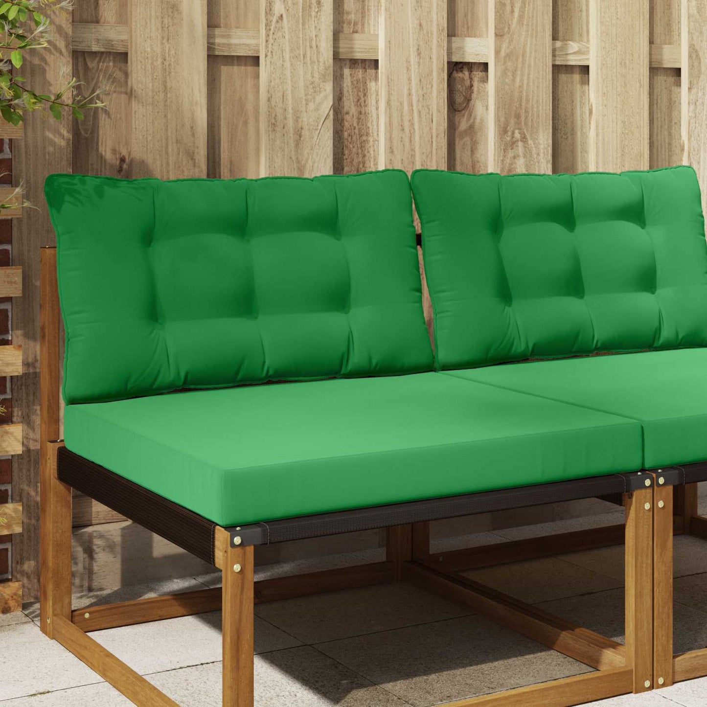 Udendørs Sofa Pude Polyester Grøn 80 x 68,5 cm