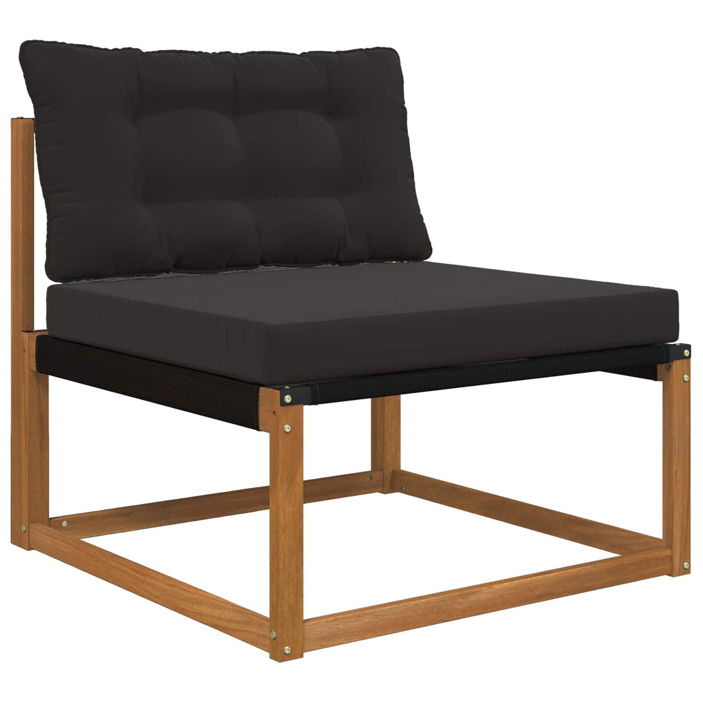Udendørs Sofa Pude Polyester Sort 80 x 68,5 cm