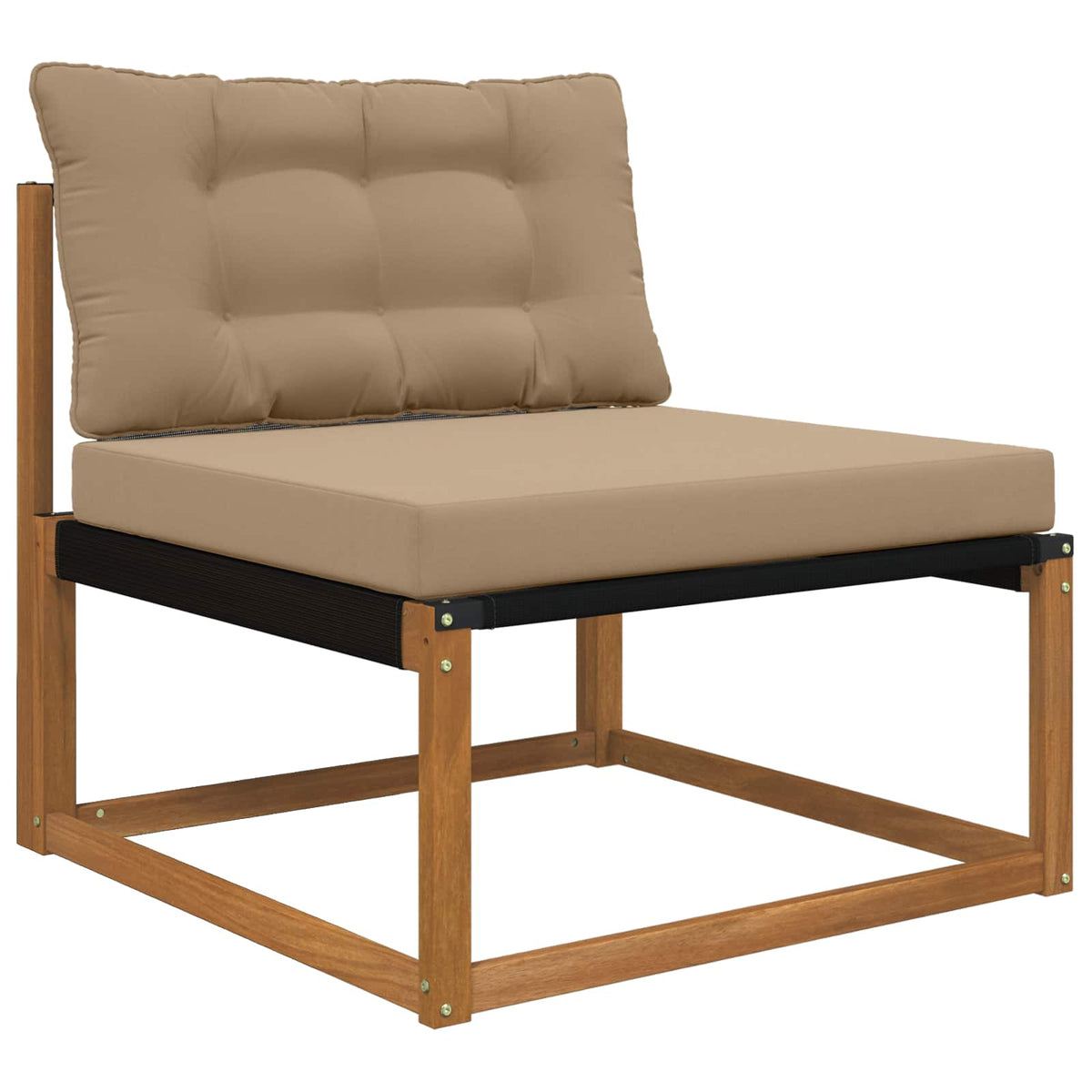 Udendørs Sofa Pude Polyester Gråbrun 80 x 68,5 cm