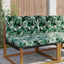 Udendørs Sofa Pude Polyester Bladmønster 80 x 68,5 cm