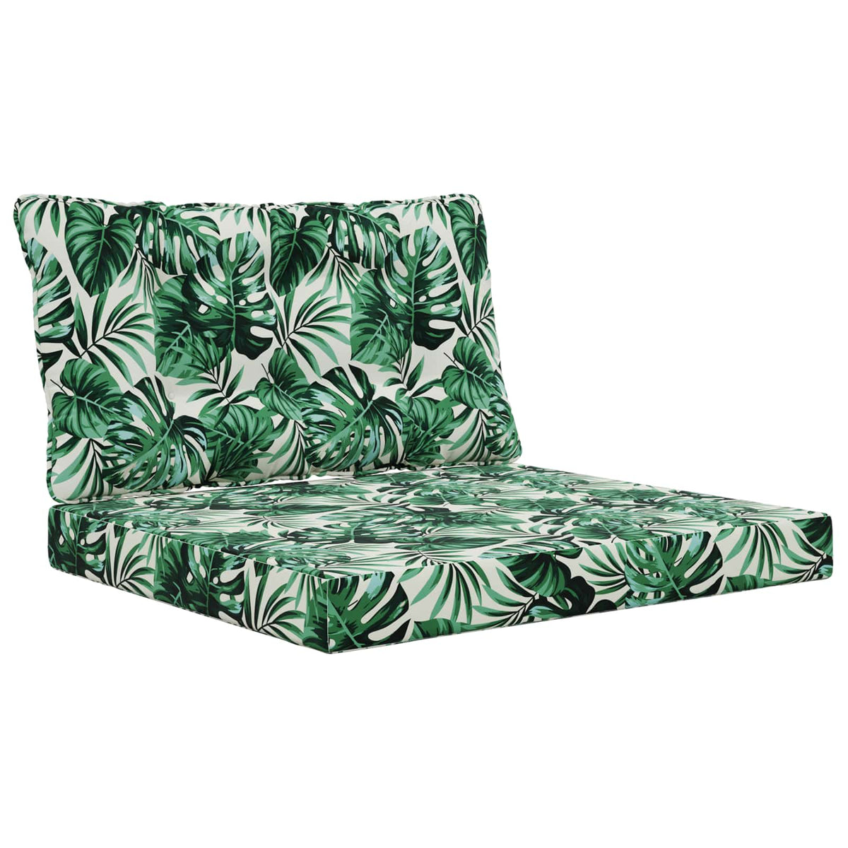 Udendørs Sofa Pude Polyester Bladmønster 80 x 68,5 cm