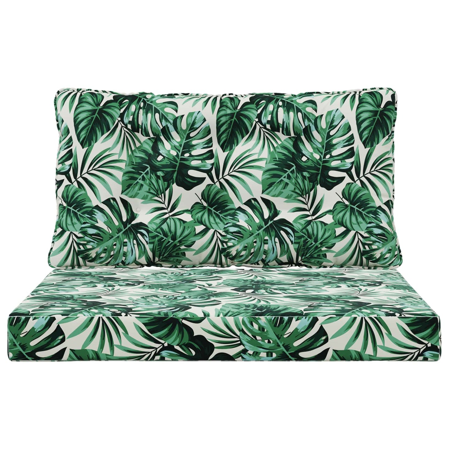Udendørs Sofa Pude Polyester Bladmønster 80 x 68,5 cm