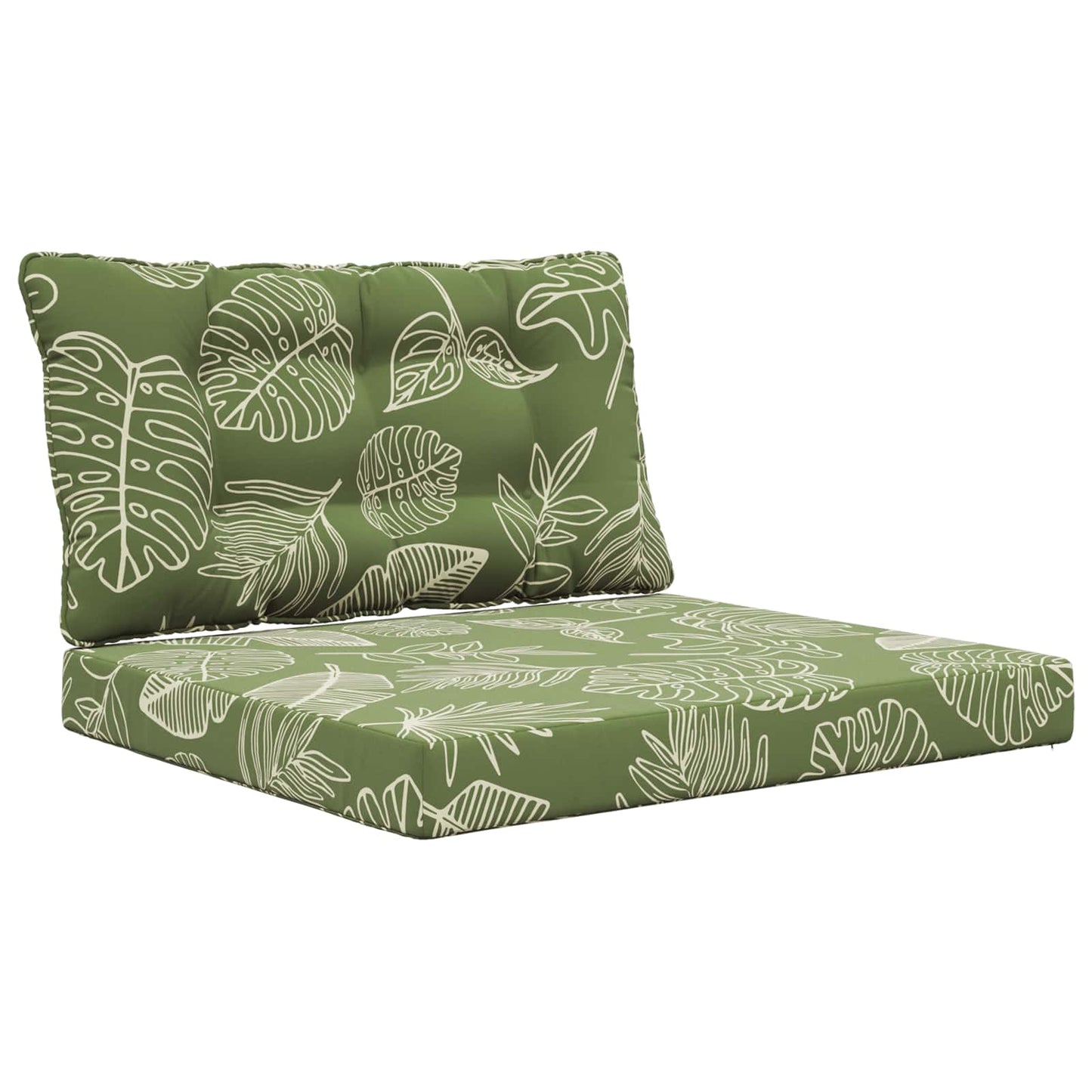 Udendørs Sofa Pude Polyester Bladdesign 80 x 68,5 cm Bladdesign