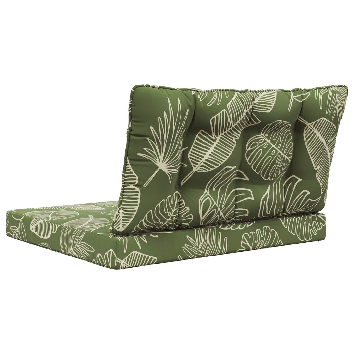 Udendørs Sofa Pude Polyester Bladdesign 80 x 68,5 cm Bladdesign