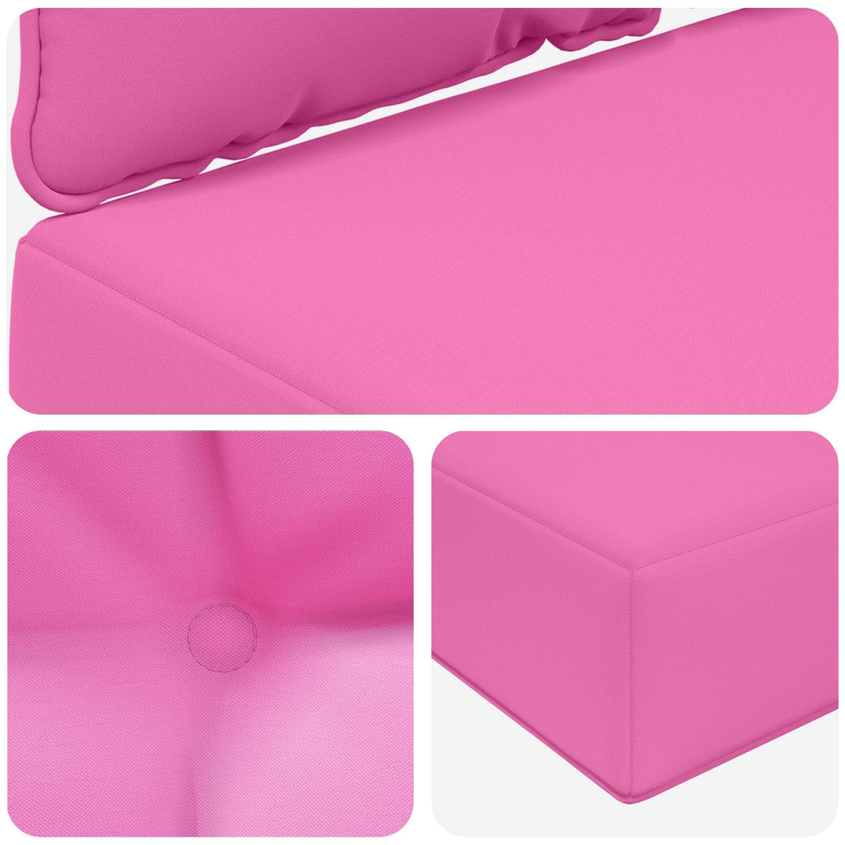 Udendørs Sofa Pude Polyester Lyserød 80 x 68,5 cm