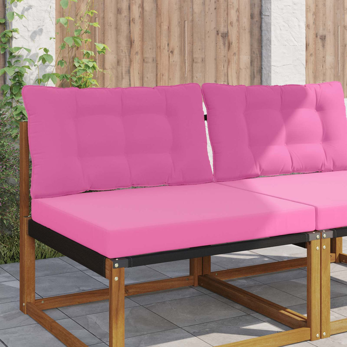 Udendørs Sofa Pude Polyester Lyserød 80 x 68,5 cm