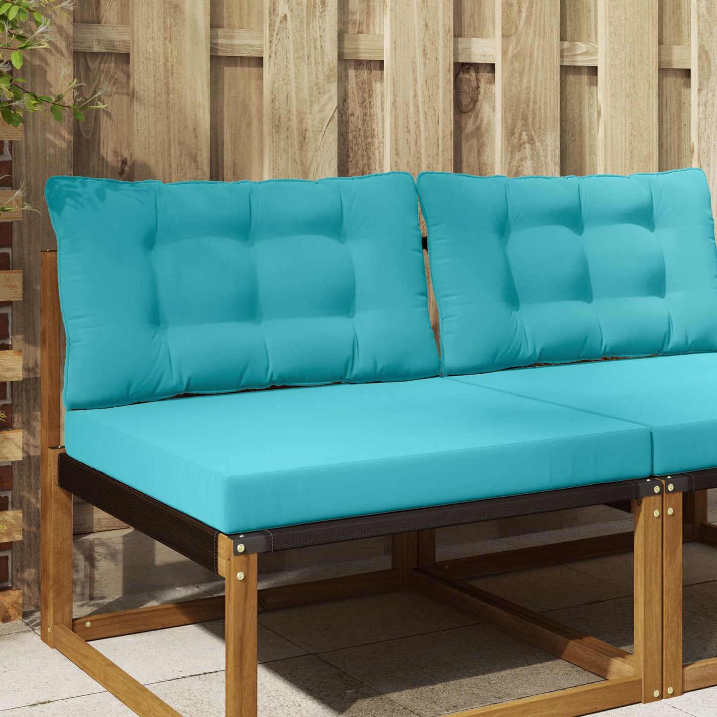 Udendørs Sofa Pude Polyester Turkis 80 x 68,5 cm