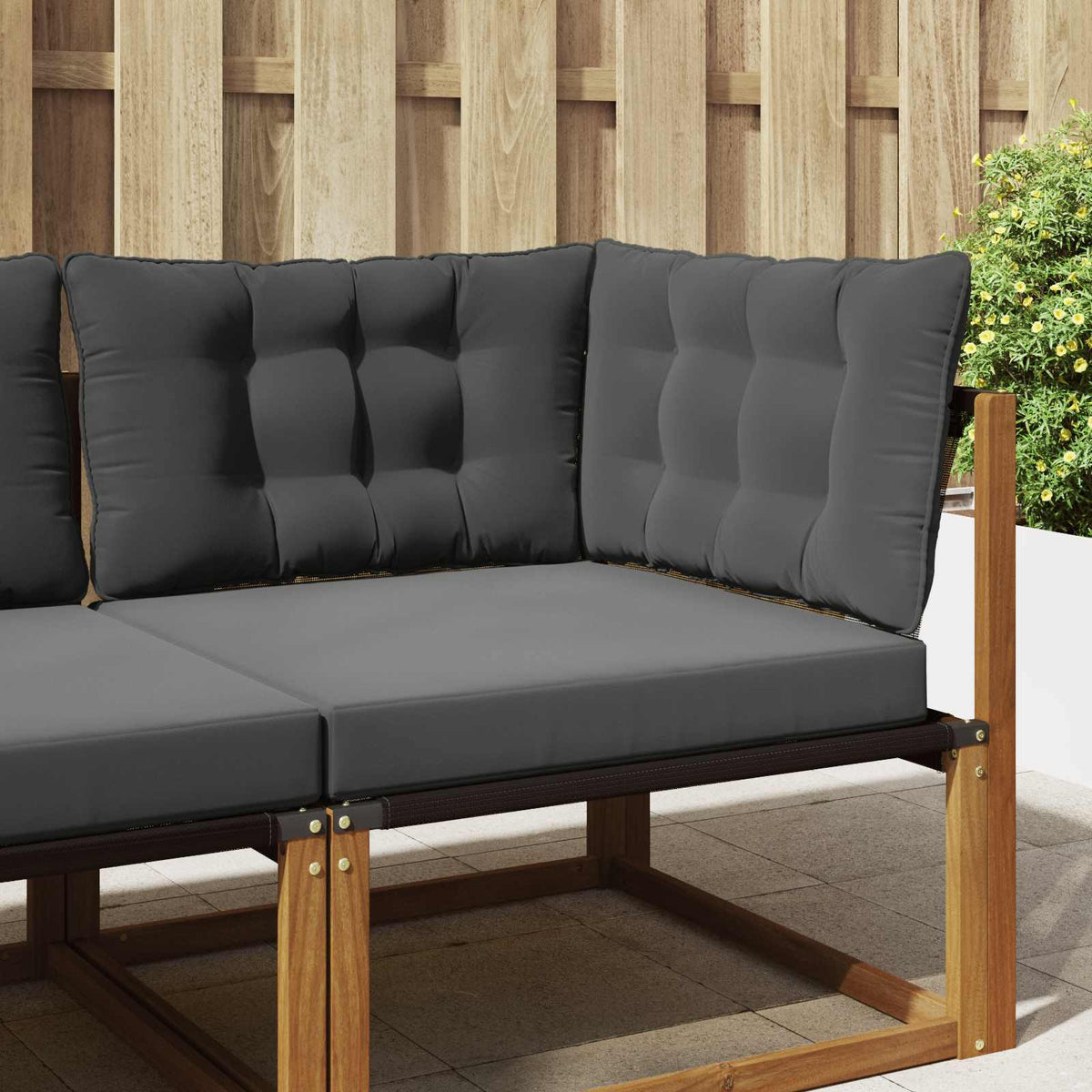 Udendørs Sofa Pude Polyester Antracit 68,5 x 68,5 cm