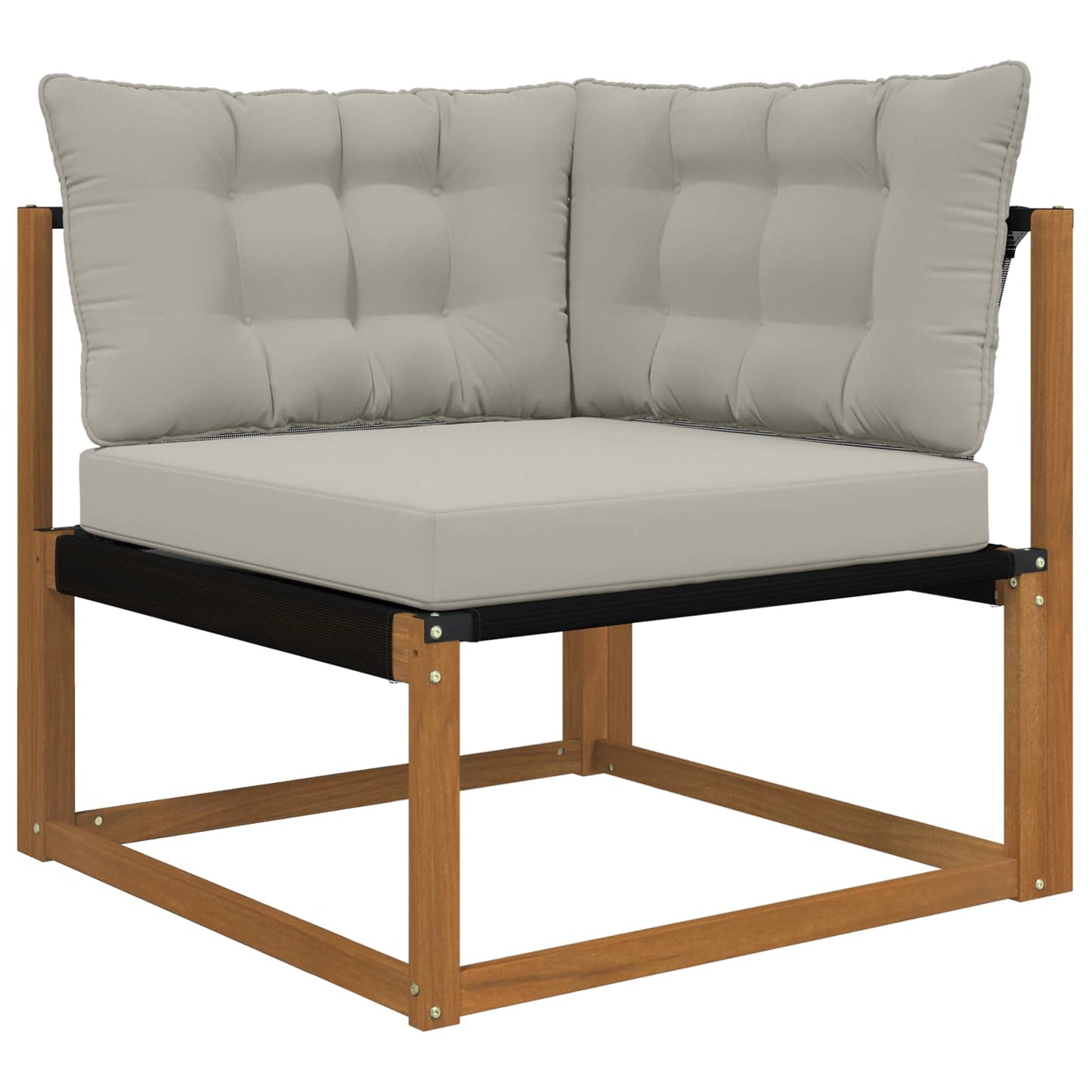 Udendørs Sofa Pude Polyester Grå 68,5 x 68,5 cm