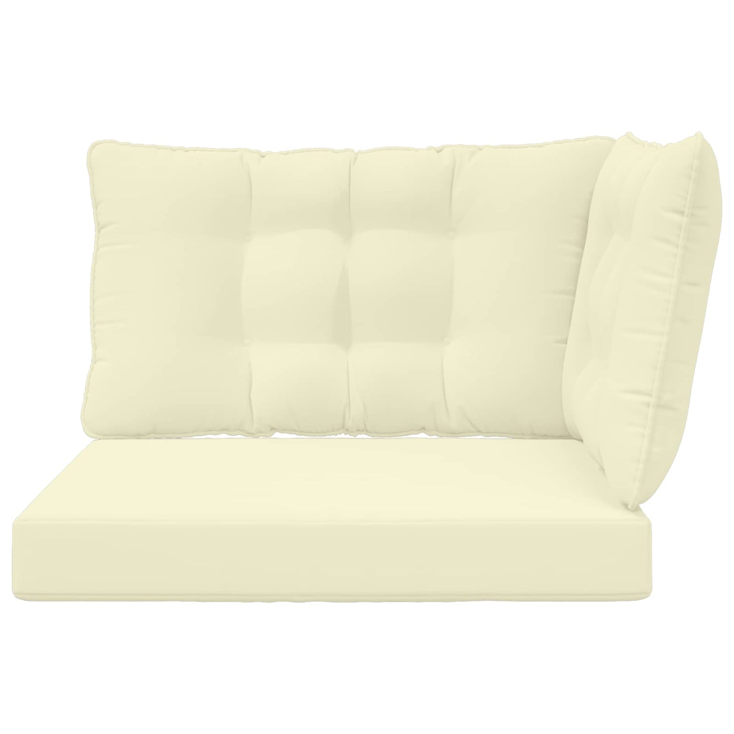 Udendørs Sofa Pude Polyester Cremefarvet 68,5 x 68,5 cm