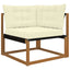 Udendørs Sofa Pude Polyester Cremefarvet 68,5 x 68,5 cm