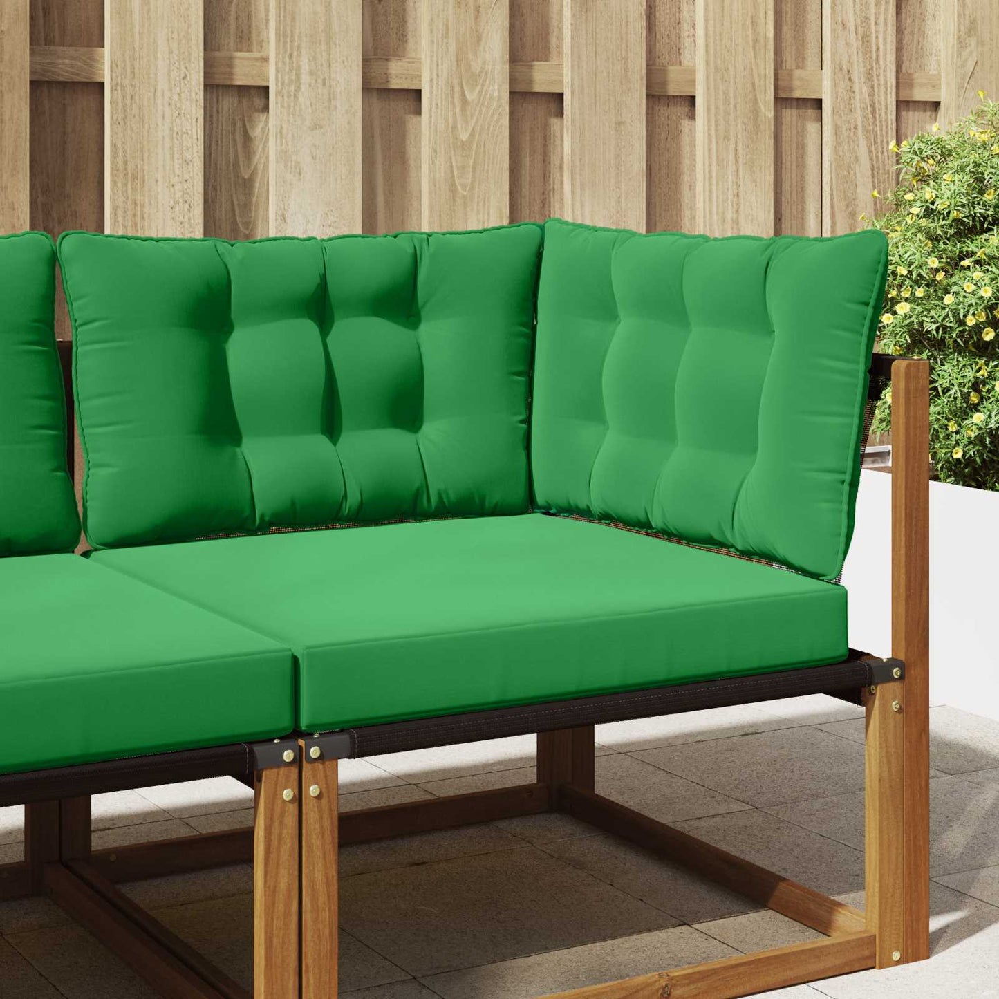 Udendørs Sofa Pude Polyester Grøn 68,5 x 68,5 cm