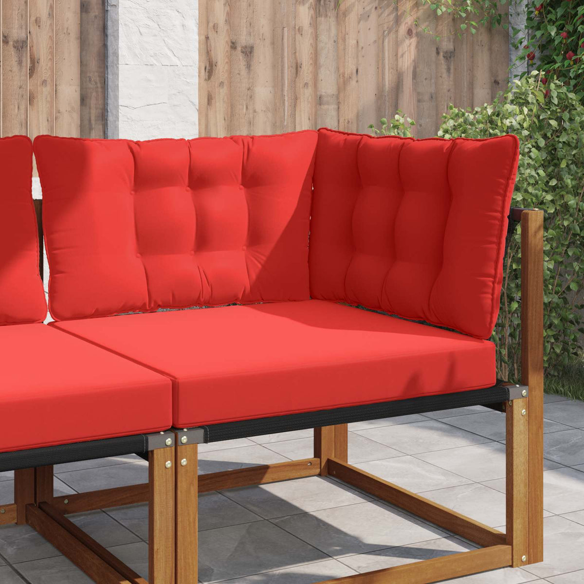 Udendørs Sofa Pude Polyester Rød 68,5 x 68,5 cm