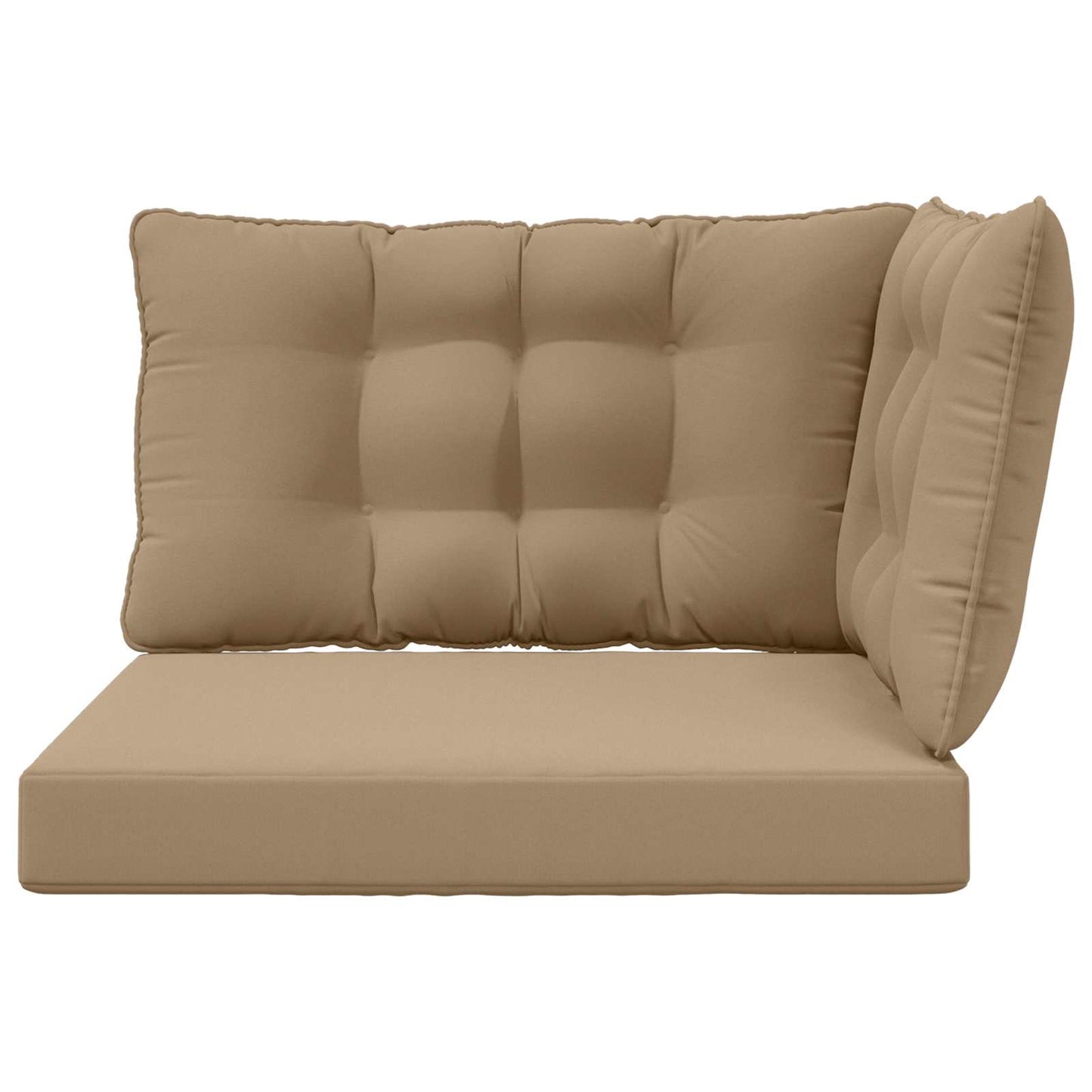 Udendørs Sofa Pude Polyester Gråbrun 68,5 x 68,5 cm