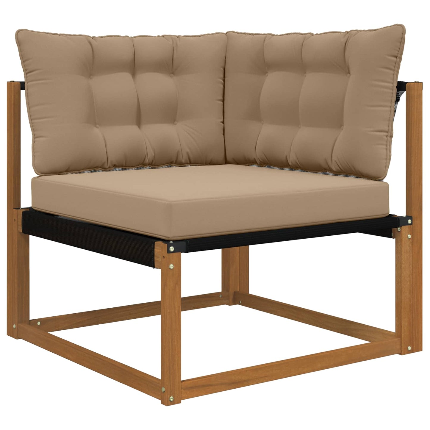 Udendørs Sofa Pude Polyester Gråbrun 68,5 x 68,5 cm