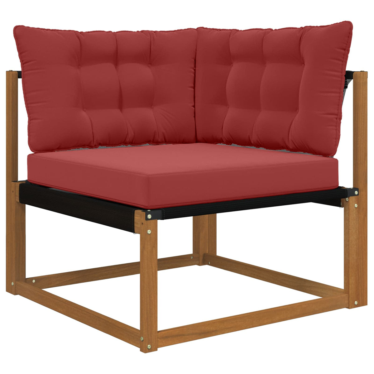 Udendørs Sofa Pude Polyester Vinrød 68,5 x 68,5 cm