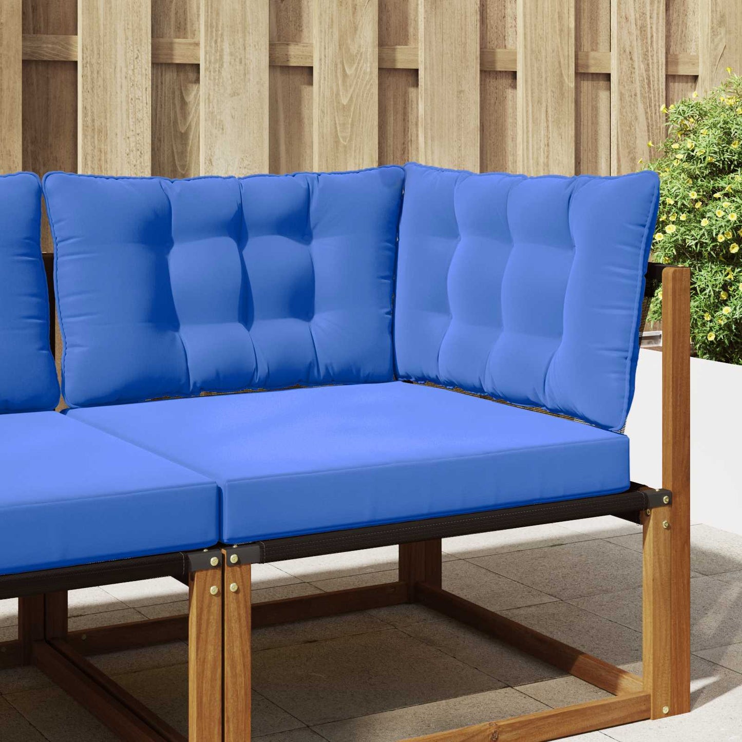 Udendørs Sofa Pude Polyester Kongelig blå 68,5 x 68,5 cm