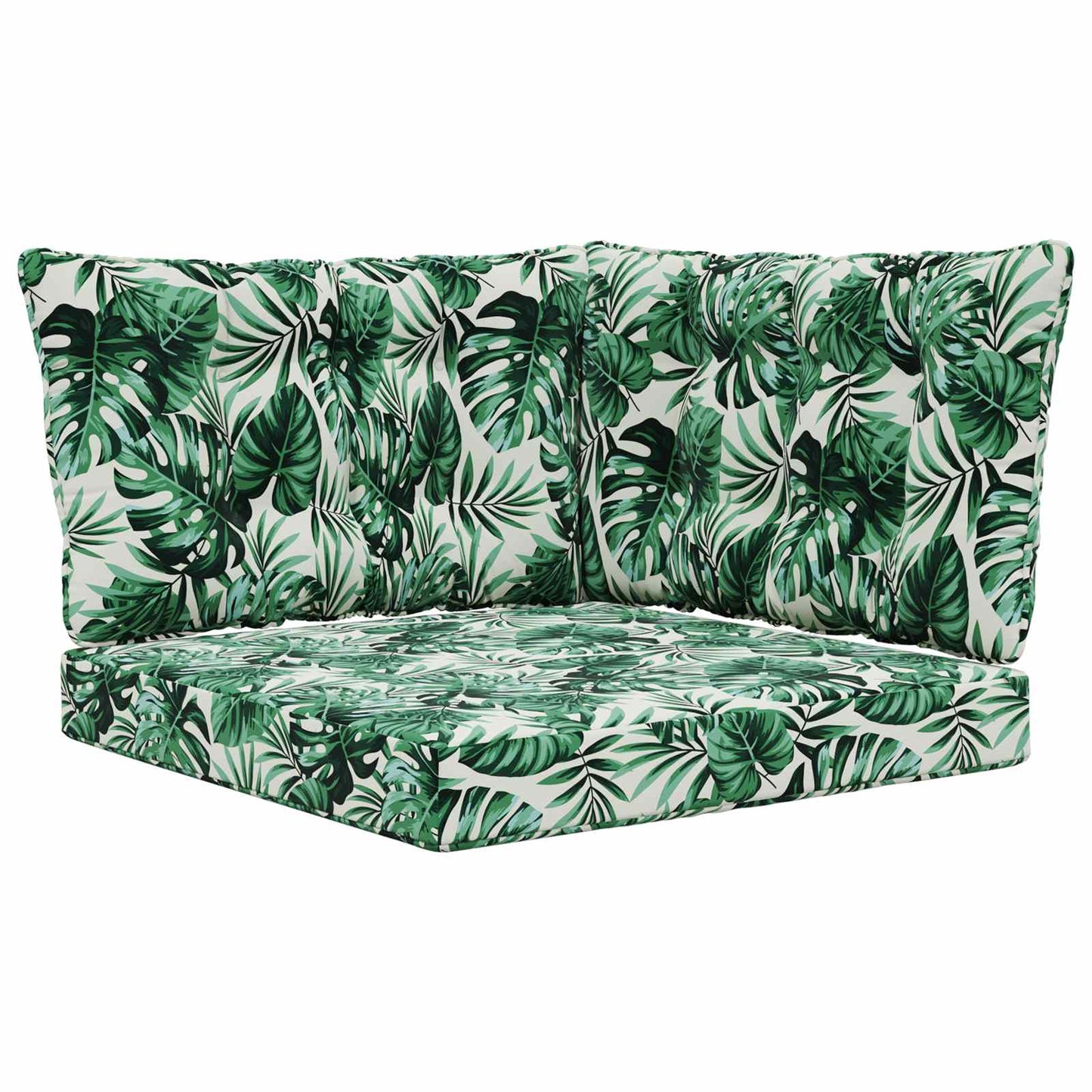 Udendørs Sofa Pude Polyester Bladmønster 68,5 x 68,5 cm