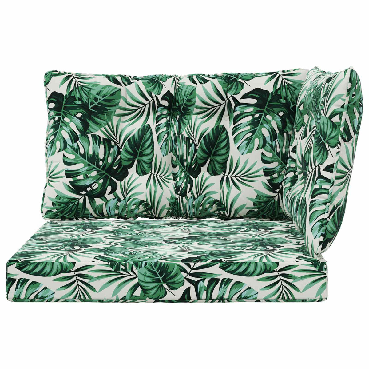 Udendørs Sofa Pude Polyester Bladmønster 68,5 x 68,5 cm