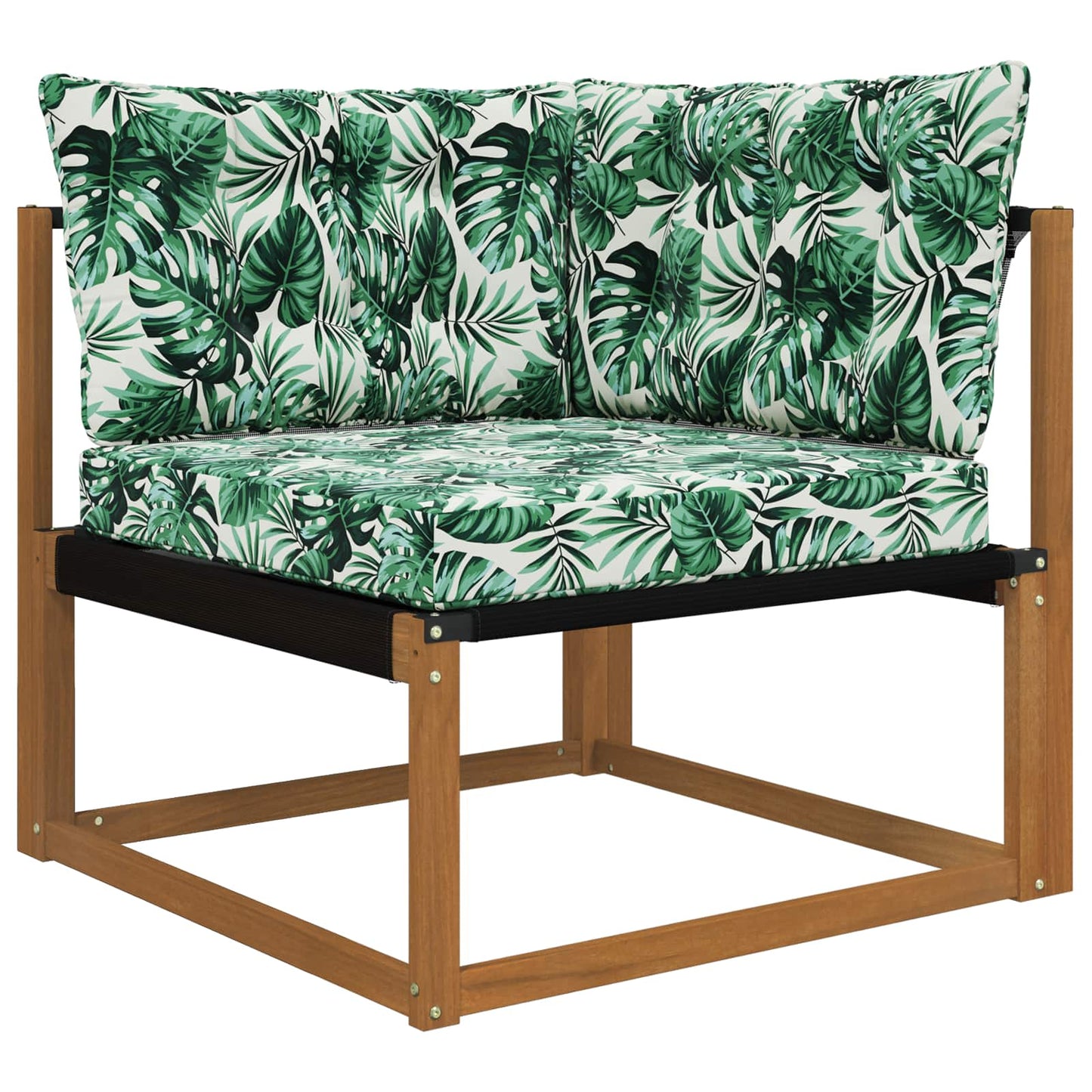 Udendørs Sofa Pude Polyester Bladmønster 68,5 x 68,5 cm