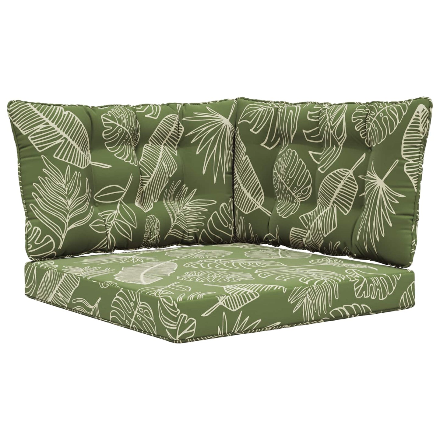 Udendørs Sofa Pude Polyester Bladdesign 68,5 x 68,5 cm