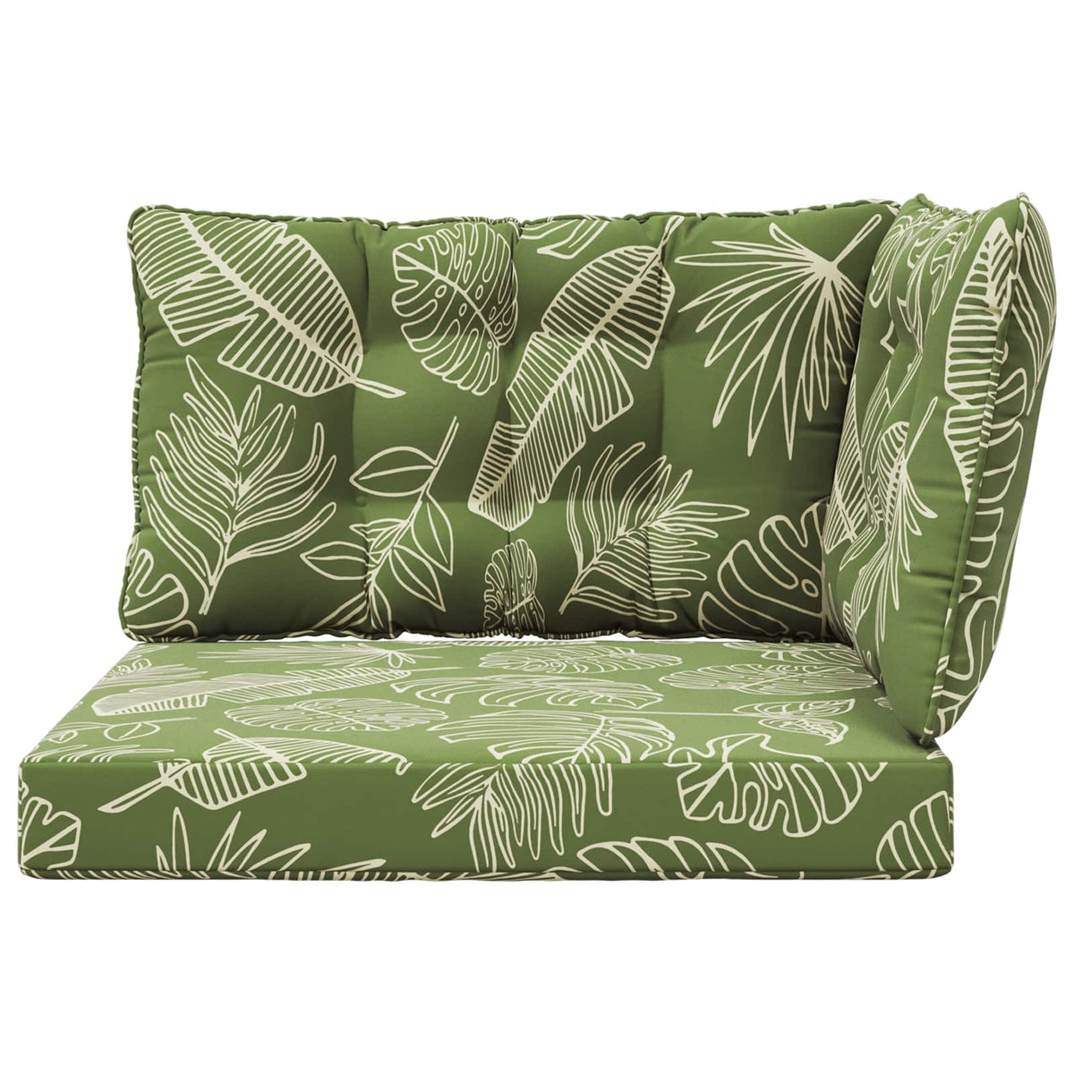 Udendørs Sofa Pude Polyester Bladdesign 68,5 x 68,5 cm