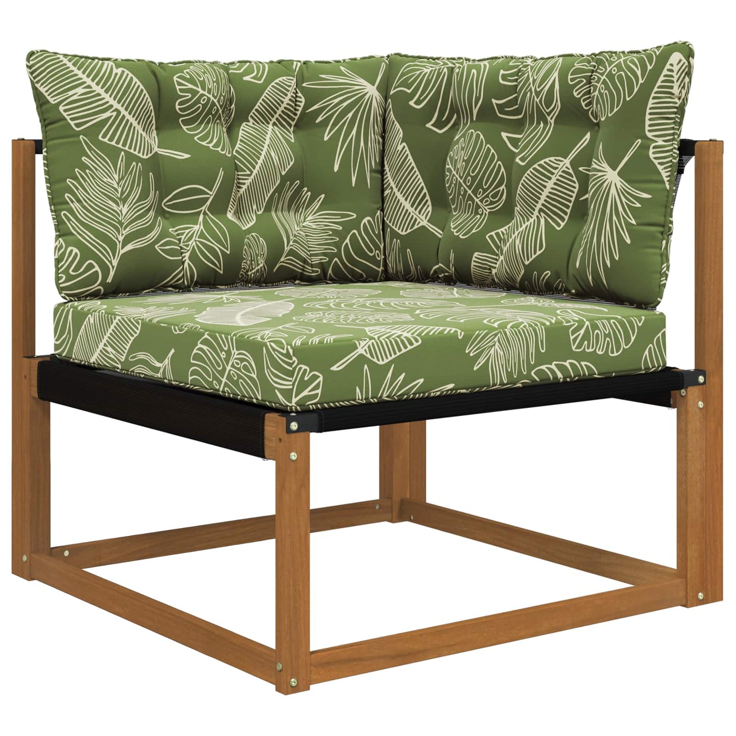 Udendørs Sofa Pude Polyester Bladdesign 68,5 x 68,5 cm