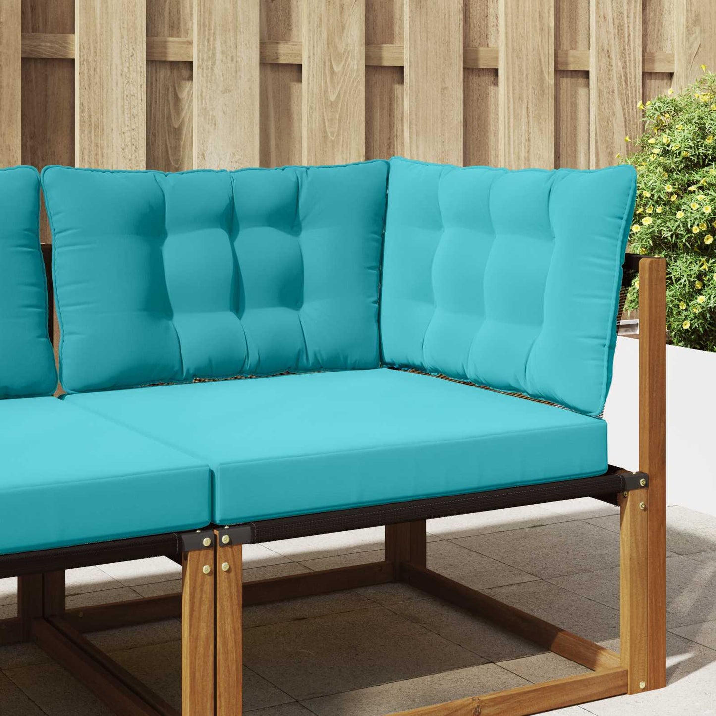 Udendørs Sofa Pude Polyester Turkis 68,5 x 68,5 cm