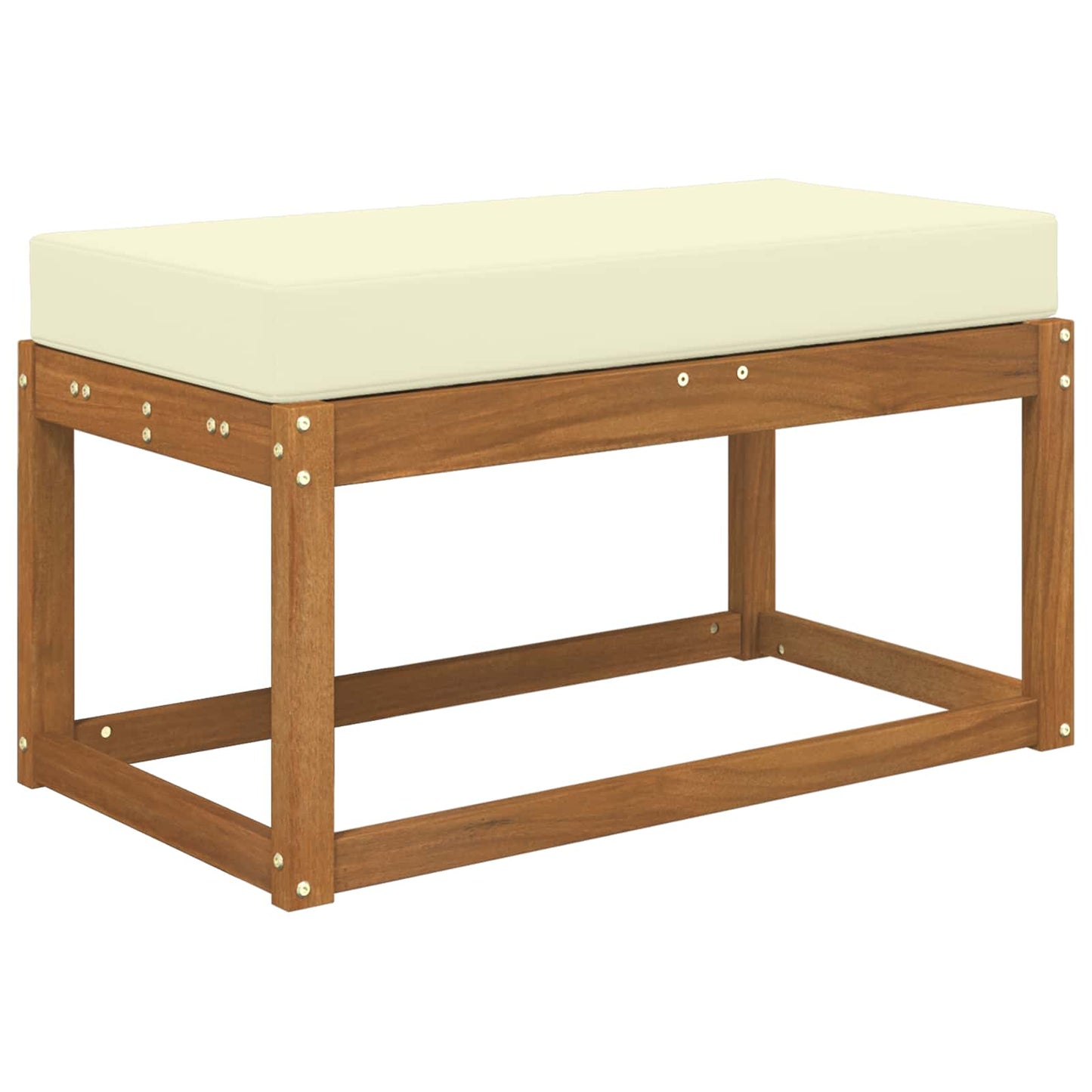 Udendørs Sædepude 100% polyester Cremefarvet 80 x 40 x 8 cm