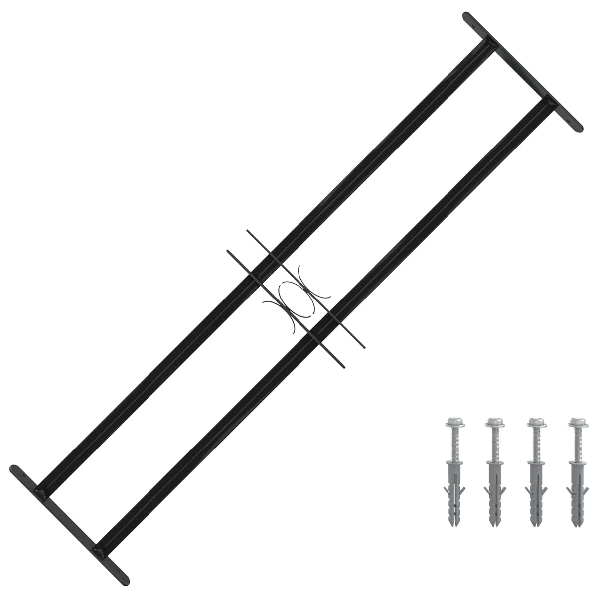 Vindues Sikkerhedsgitter 115 x 30 cm Galvaniseret stål