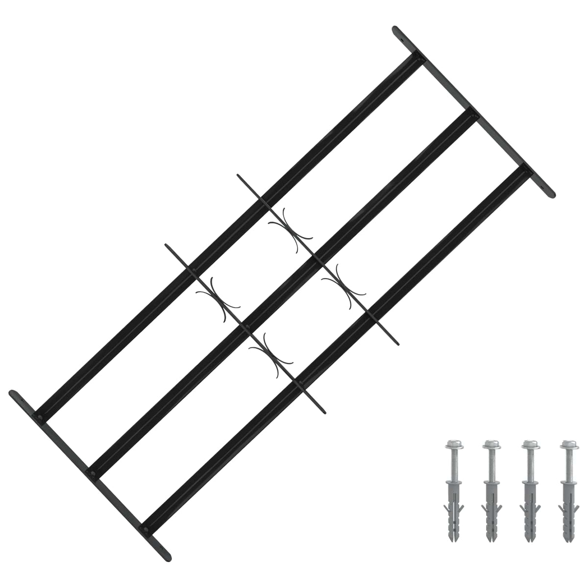 Vindues Sikkerhedsgitter 116 x 45 cm Galvaniseret stål