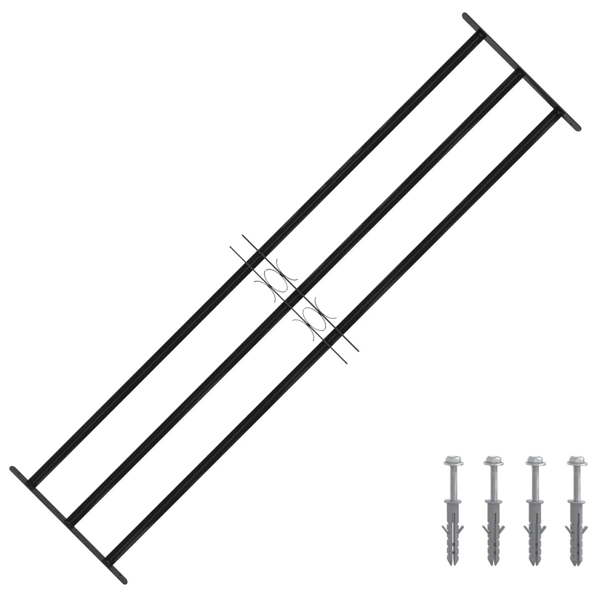 Vindues Sikkerhedsgitter 174 x 45 cm Galvaniseret stål