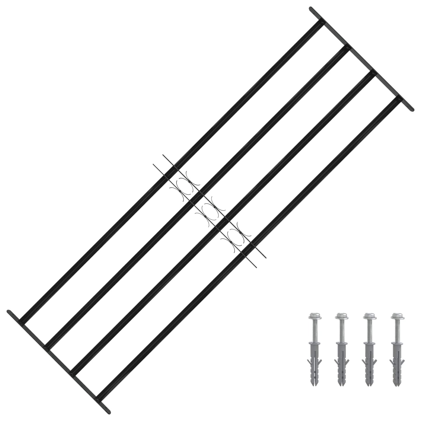 Vindues Sikkerhedsgitter 175 x 60 cm Galvaniseret stål