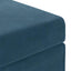 Taburet Blå 61 x 41 x 40 cm Velour og konstrueret træ