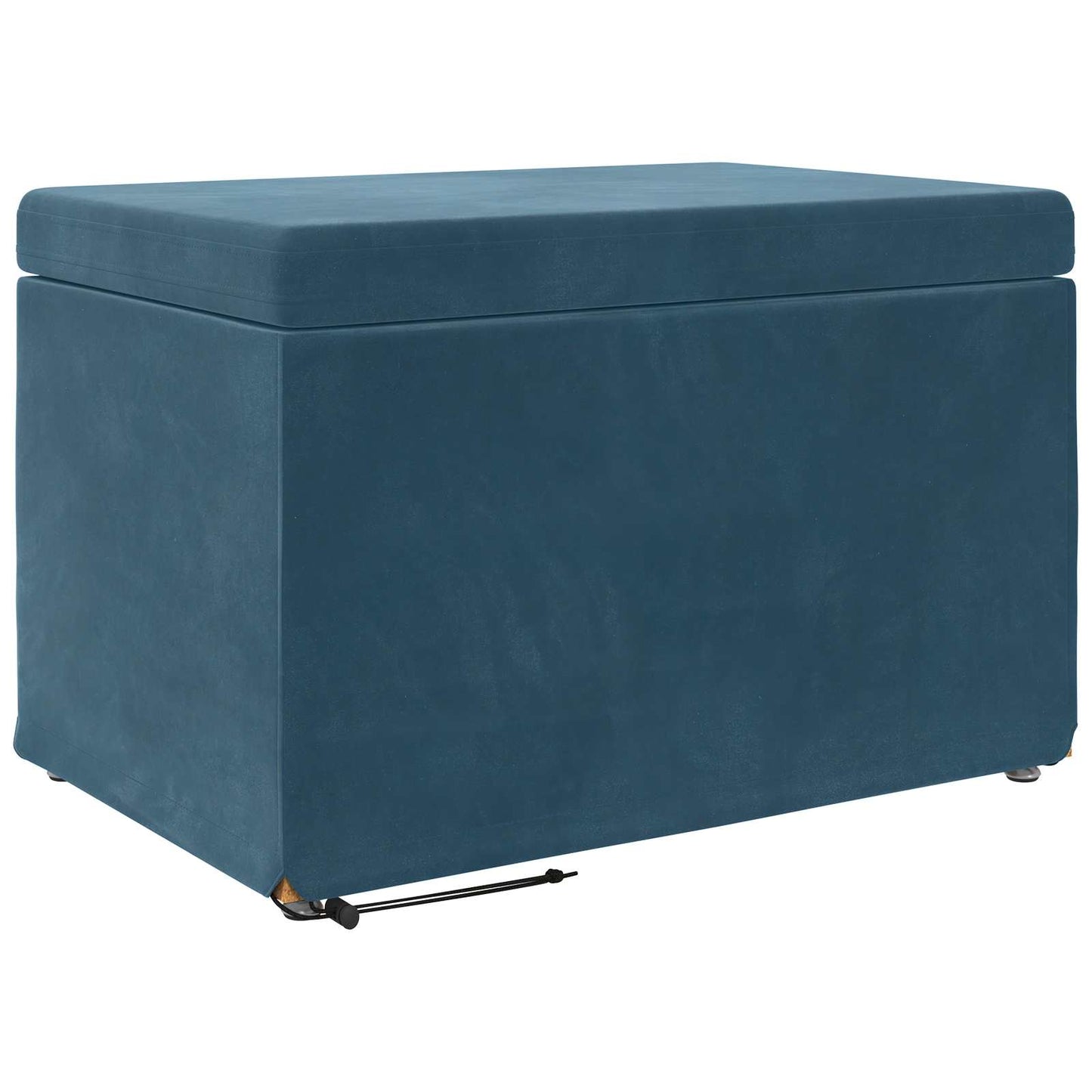 Taburet Blå 61 x 41 x 40 cm Velour og konstrueret træ