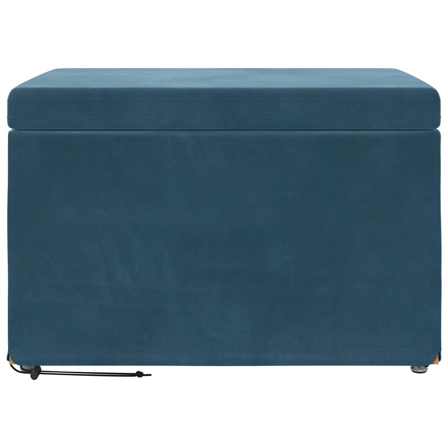 Taburet Blå 61 x 41 x 40 cm Velour og konstrueret træ