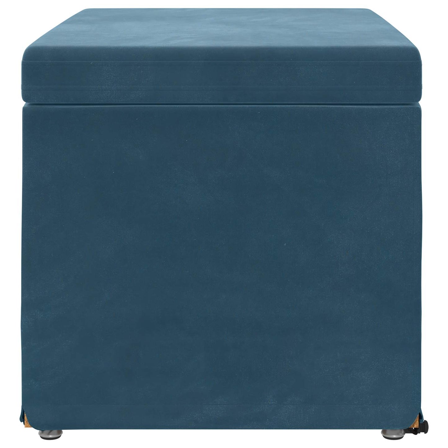 Taburet Blå 61 x 41 x 40 cm Velour og konstrueret træ