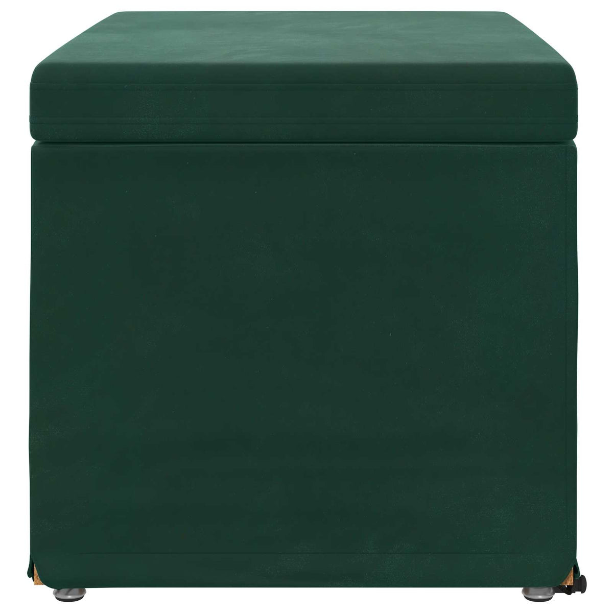 Taburet Mørkegrøn 61 x 41 x 40 cm Velour og konstrueret træ