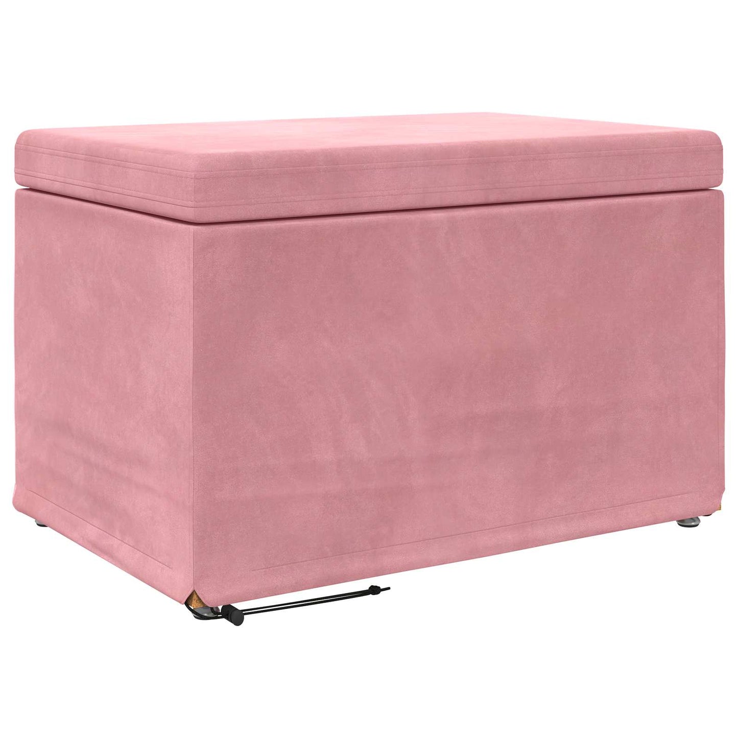 Taburet Lyserød 61 x 41 x 40 cm Velour og konstrueret træ
