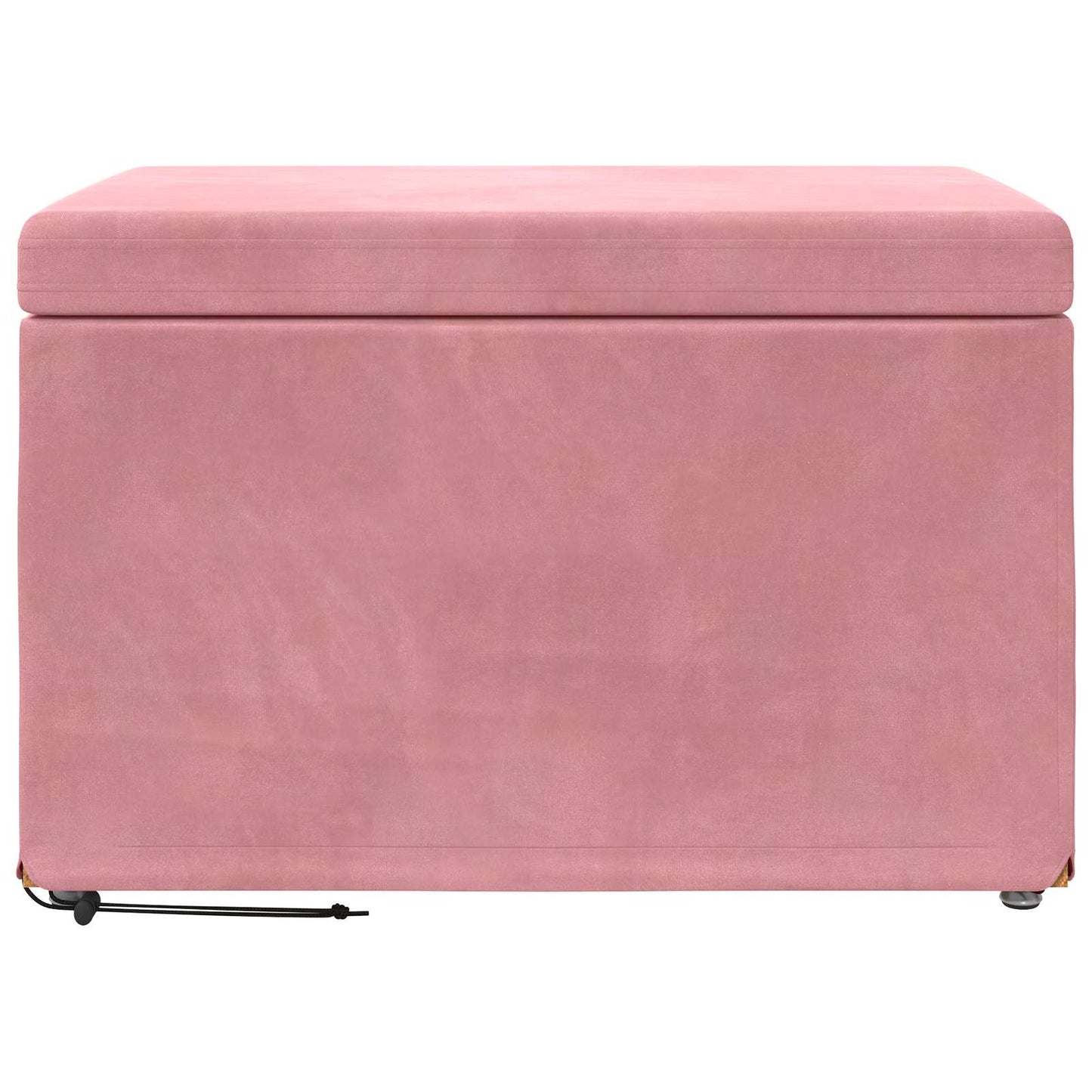 Taburet Lyserød 61 x 41 x 40 cm Velour og konstrueret træ
