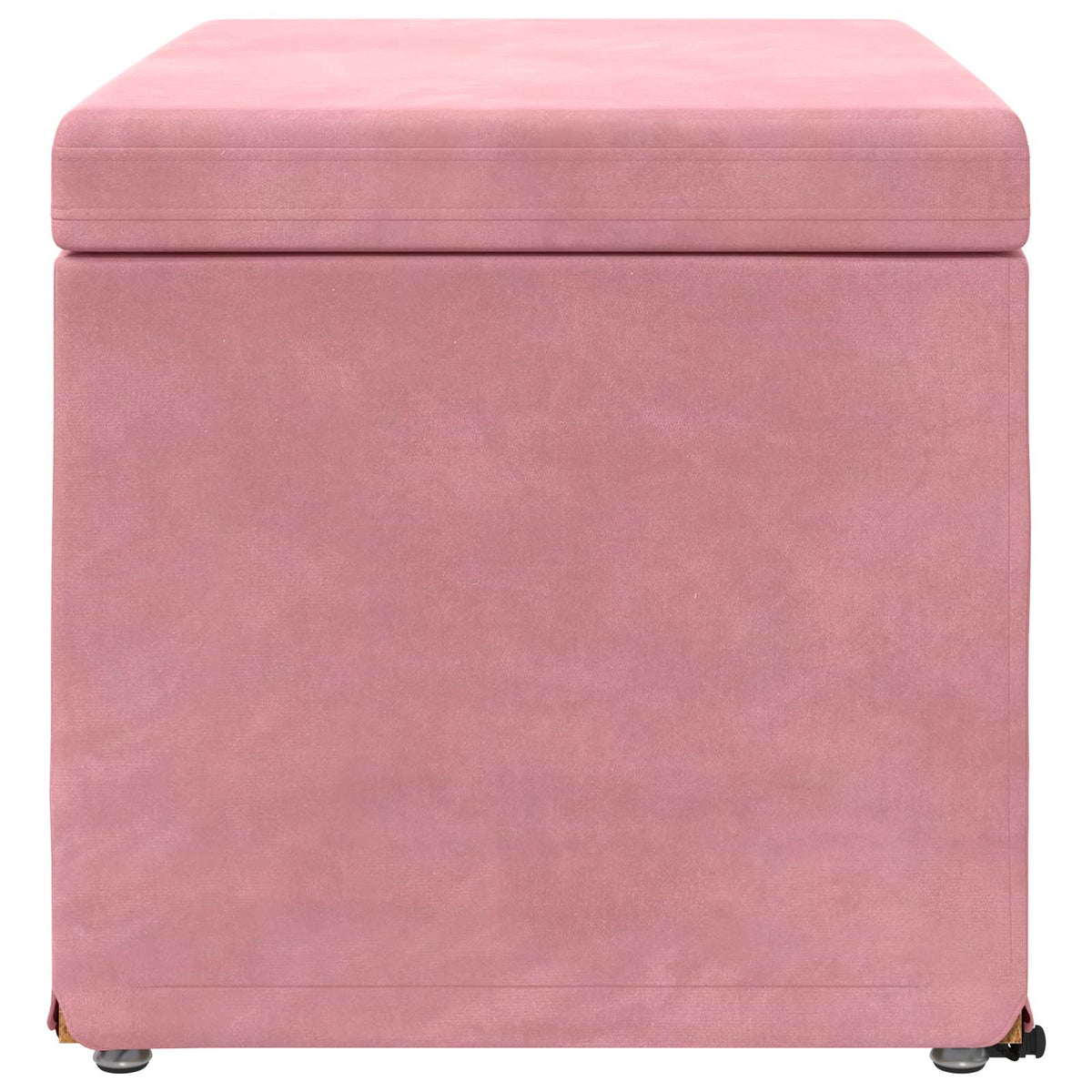 Taburet Lyserød 61 x 41 x 40 cm Velour og konstrueret træ
